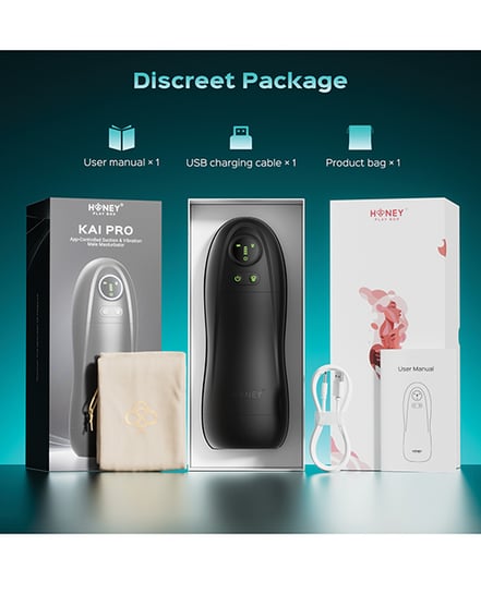 Kai Pro App-Controlled Sucking & Vibrating Male Masturbator