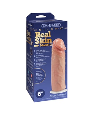 Vac-U-Lock x SILEX-D 6″ Premium Real Skin Model 2 w/Removable Vac-U-Lock Suction Cup by Vac-U-lock product image