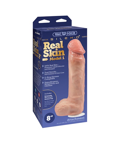 Vac-U-Lock x SILEX-D 8″ Premium Real Skin Model 1 w/Removable Vac-U-Lock Suction Cup by Vac-U-lock product image