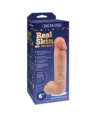 Vac-U-Lock x SILEX-D 6″ Premium Real Skin Model 1 w/Removable Vac-U-Lock Suction Cup by Vac-U-lock product image
