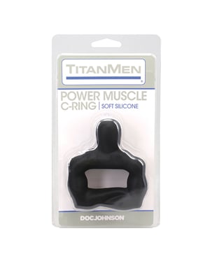 TitanMen 42 mm Power Muscle Cock Ring – Black by Titanmen product image