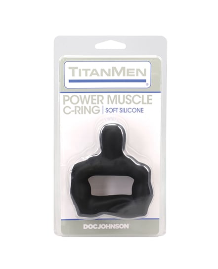 TitanMen 42 mm Power Muscle Cock Ring – Black by Titanmen product image