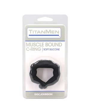 TitanMen Muscle Bound 32 mm Cock Ring – Black by Titanmen product image