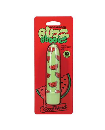 GoodHead Buzz Buddies 5″ Multi-Speed Vibe – Watermelon by GoodHead product image