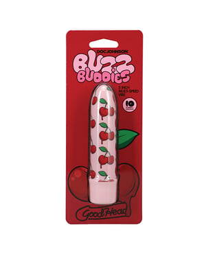 GoodHead Buzz Buddies 5″ Multi-Speed Vibe – Cherries by GoodHead product image