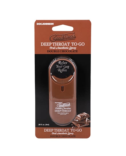 GoodHead Deep Throat Spray To-Go – .30 oz Double Chocolate by GoodHead product image
