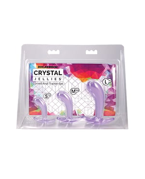 Crystal Jellies Curved Anal Trainer Set – Purple by Crystal Jellies product image