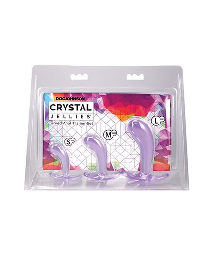 Crystal Jellies Curved Anal Trainer Set – Purple by Crystal Jellies product image