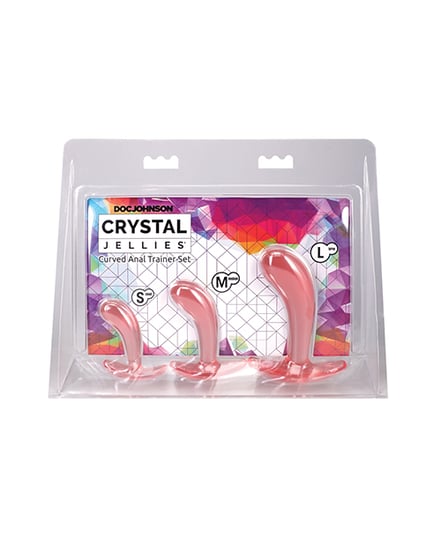Crystal Jellies Curved Anal Trainer Set – Pink by Crystal Jellies product image