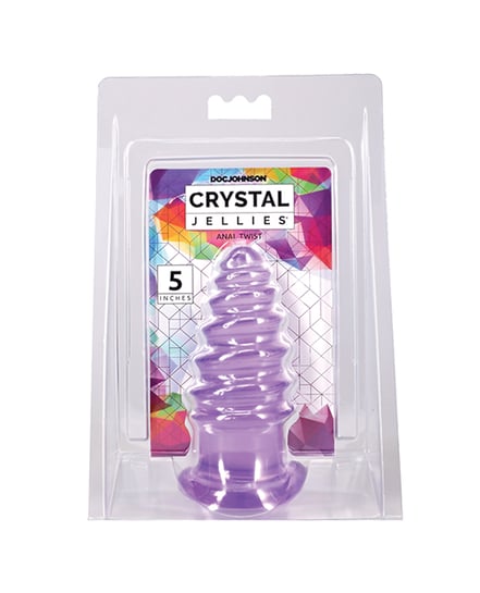 Crystal Jellies 5″ Anal Twist – Purple by Crystal Jellies product image