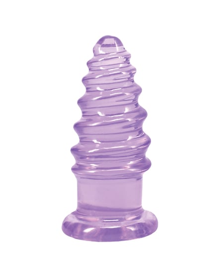 Crystal Jellies 5" Anal Twist - Purple
