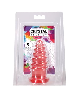 Crystal Jellies 5″ Anal Twist – Pink by Crystal Jellies product image