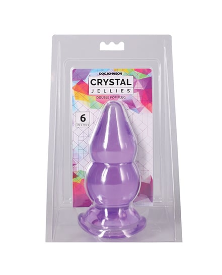 Crystal Jellies 6″ Double Pop Plug – Purple by Crystal Jellies product image