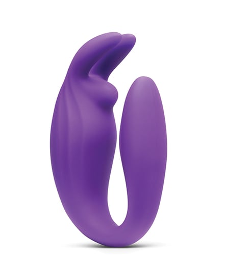 Together Seamless Wearable Rabbit Vibrator w/Remote Control - Purple