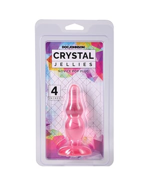Crystal Jellies Novice 4″ Pop Plug – Pink by Crystal Jellies product image