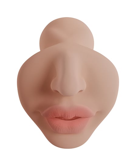 Shots Xkin Superhero Crinsom Hex Masturbator w/Rechargeable Bullet - Tan