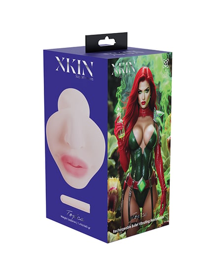 Shots Xkin Superhero Toxica Masturbator w/Rechargeable Bullet – Vanilla by Shots product image