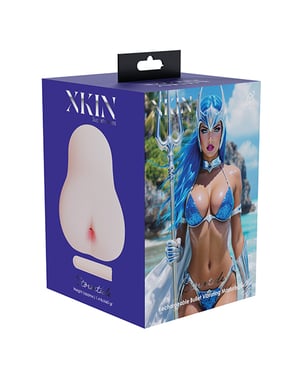 Shots Xkin Superhero Stormtide Masturbator w/Rechargeable Bullet – Vanilla by Shots product image