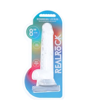 Shots Real Rock LED Touch 8″ Dong – Crystal Clear by RealRock product image