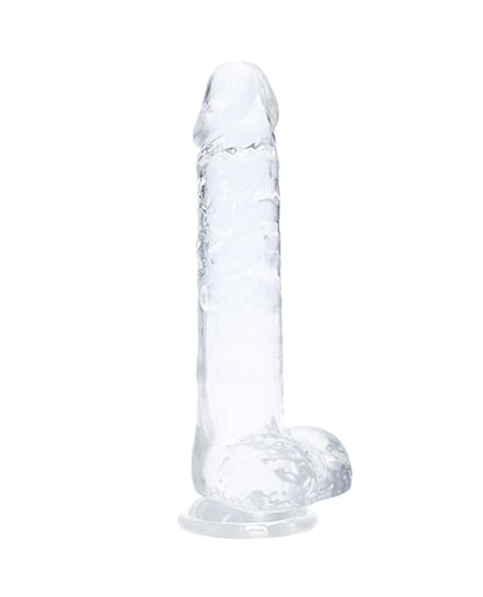 Shots Real Rock LED Touch 8" Dong - Crystal Clear