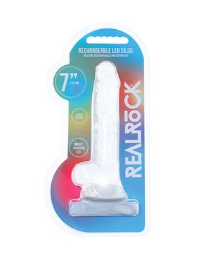Shots Real Rock LED Touch 7″ Dong – Crystal Clear by RealRock product image