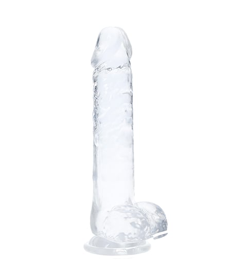 Shots Real Rock LED Touch 6" Dong - Crystal Clear