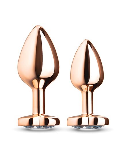 b-Vibe Jewel Hearts Anal Training Set - 2 pc Set