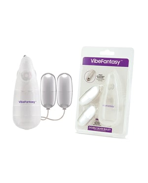Vibe Fantasy Double Silver Bullet w/Remote Control by Vibe Fantasy product image