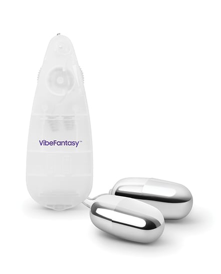 Vibe Fantasy Double Silver Bullet w/Remote Control