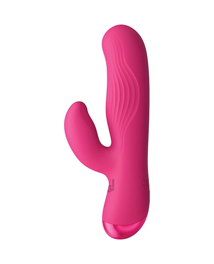 Bang! BG Ribbed Silicone Rabbit - Pink