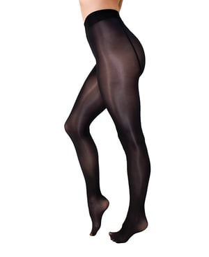 Kix’ies Strong & Silky Black Tights – Black L/XL by Kixies product image
