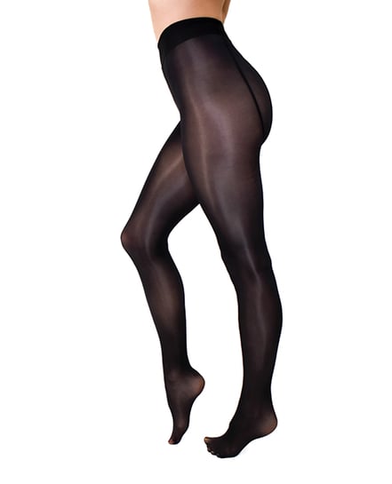 Kix’ies Strong & Silky Black Tights – Black L/XL by Kixies product image