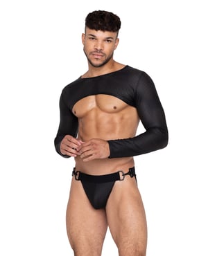 Master Crop Top Black SM – Black Small by Roma Confidential product image