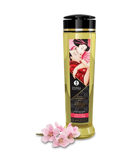 Shunga Massage Oil - 8 oz Cherry Blossom