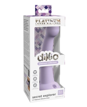 Dillio Platinum 6″ Secret Explorer Silicone Dildo – Purple by Dillio product image