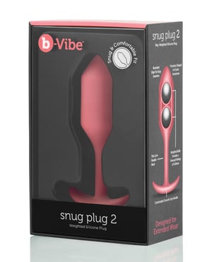 b-Vibe Weighted Snug Plug 2 – 114 g Coral by b-vibe product image