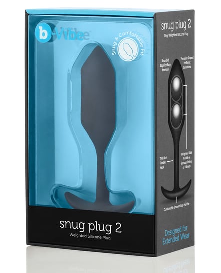 b-Vibe Weighted Snug Plug 2 – 114 g Black by b-vibe product image
