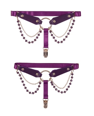 Sex & Mischief Amethyst Crystal Garters by Sex & Mischief product image