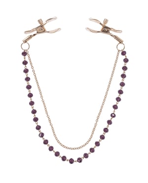 Sex & Mischief Amethyst Crystal Nipple Jewelry by Sex & Mischief product image