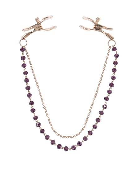 Sex & Mischief Amethyst Crystal Nipple Jewelry by Sex & Mischief product image