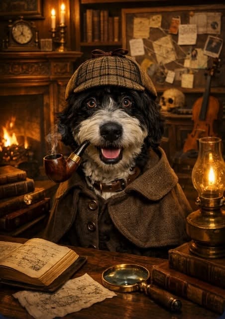 Doodle Dandy Sherlock Holmes Litter Bernedoodle puppies