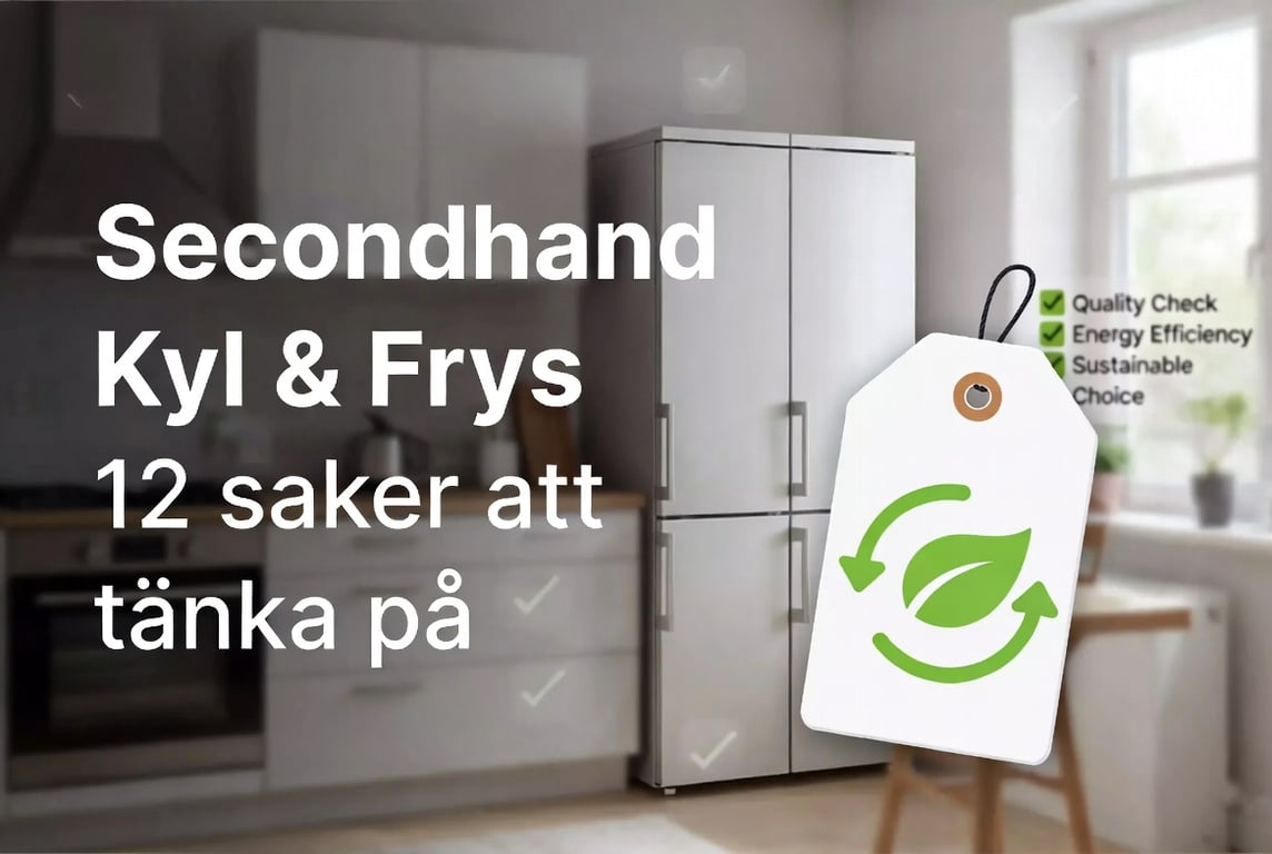 12 saker att tänka på när du köper ett kyl och frys paket på secondhand