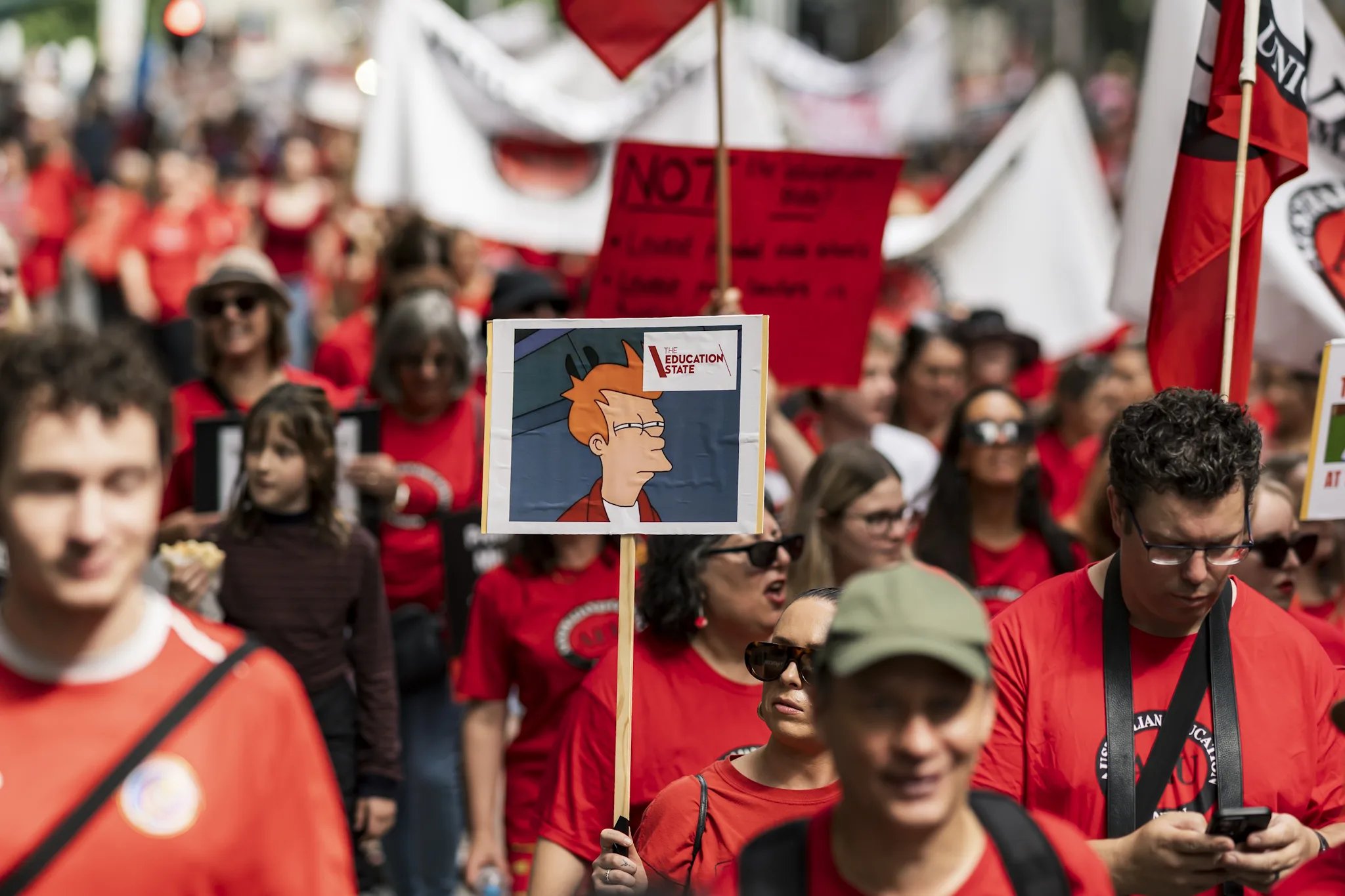 AEU Teachers and educators strike