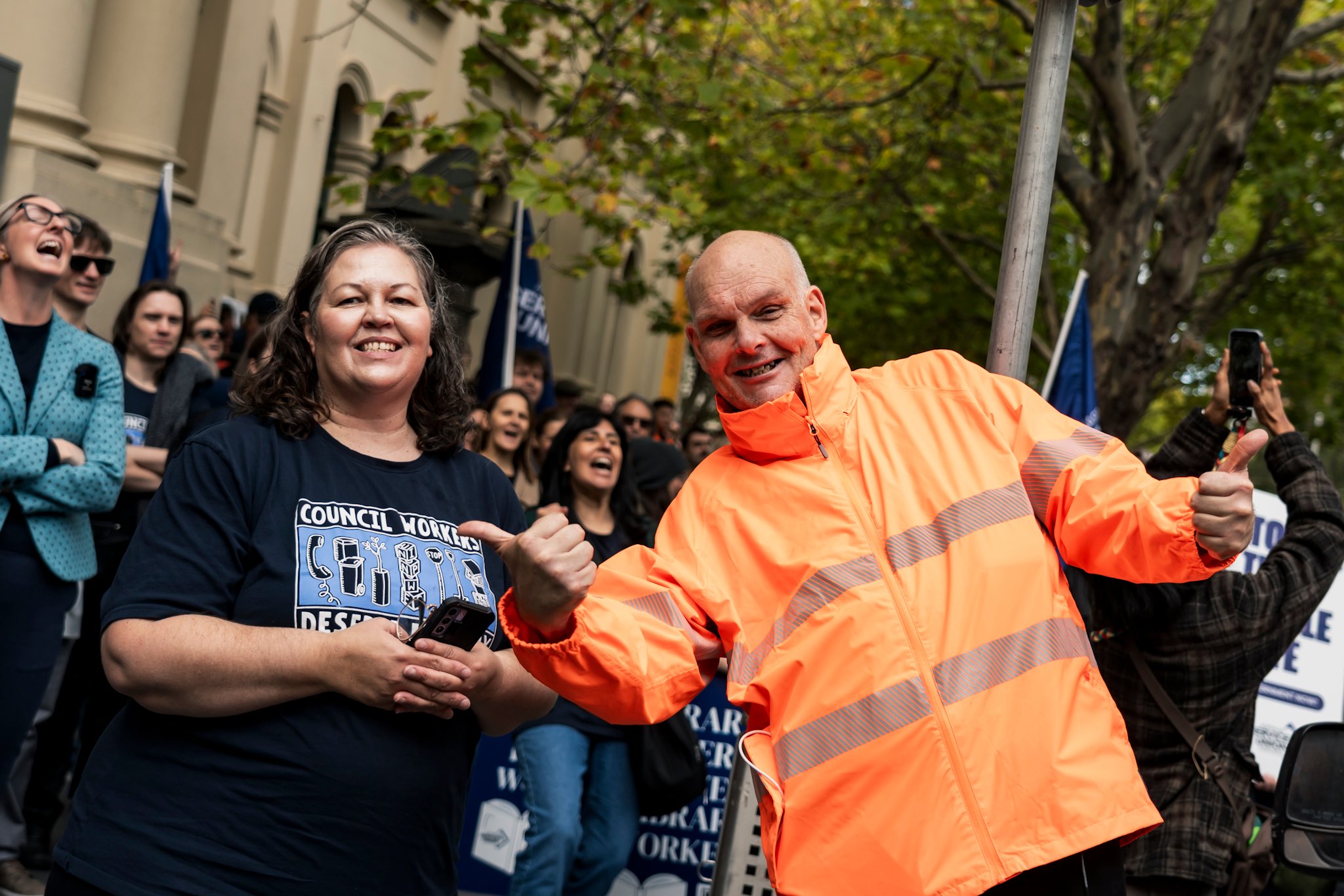 Council workers' strike action
