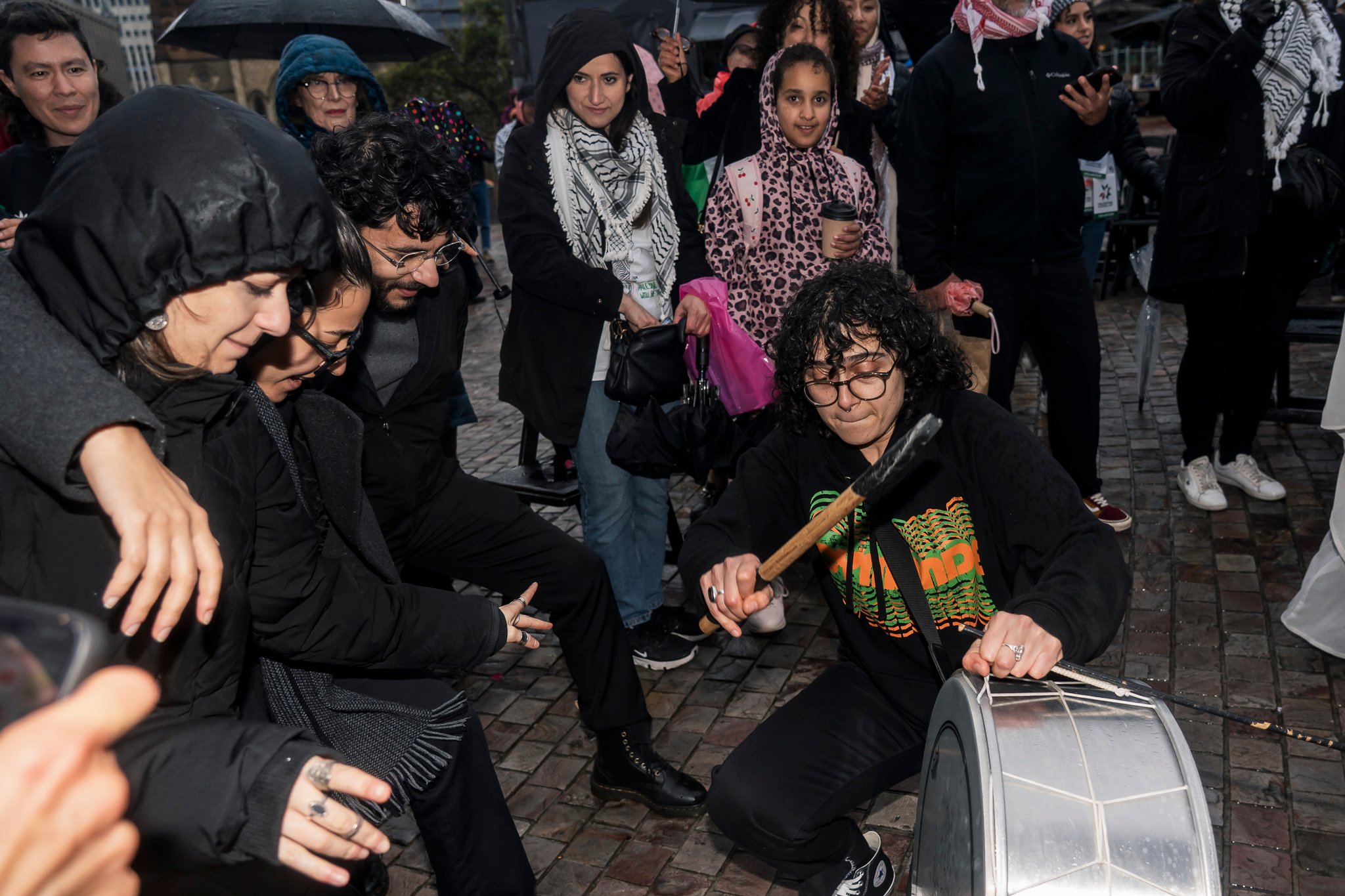 Wedding zaffle, a traditional and festive Arabic wedding procession that escorts the bride and groom into their reception with music, dancing, and vibrant energy.