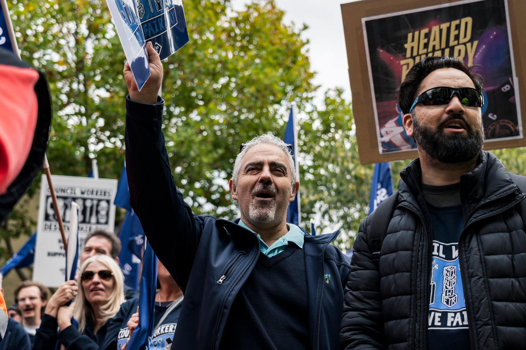 Council workers' strike action