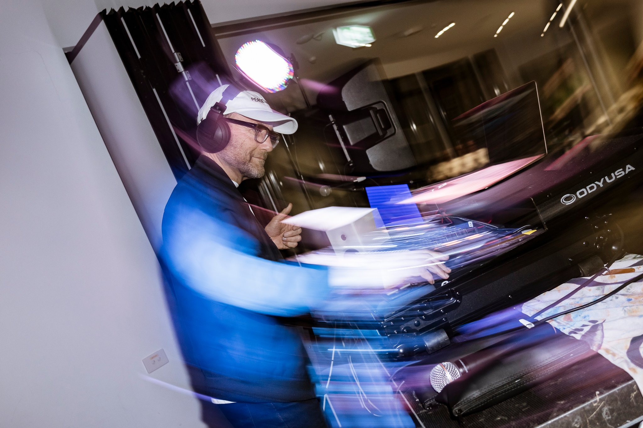 Adam Bandt DJing at an ACF Geelong event
