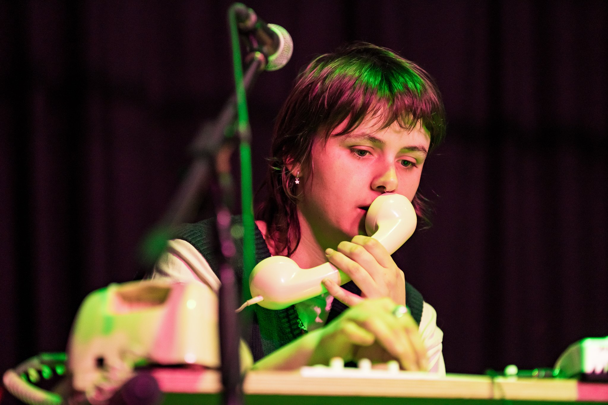 Abby Ashmore of Grove performs at the Ballarat Greens campaign launch