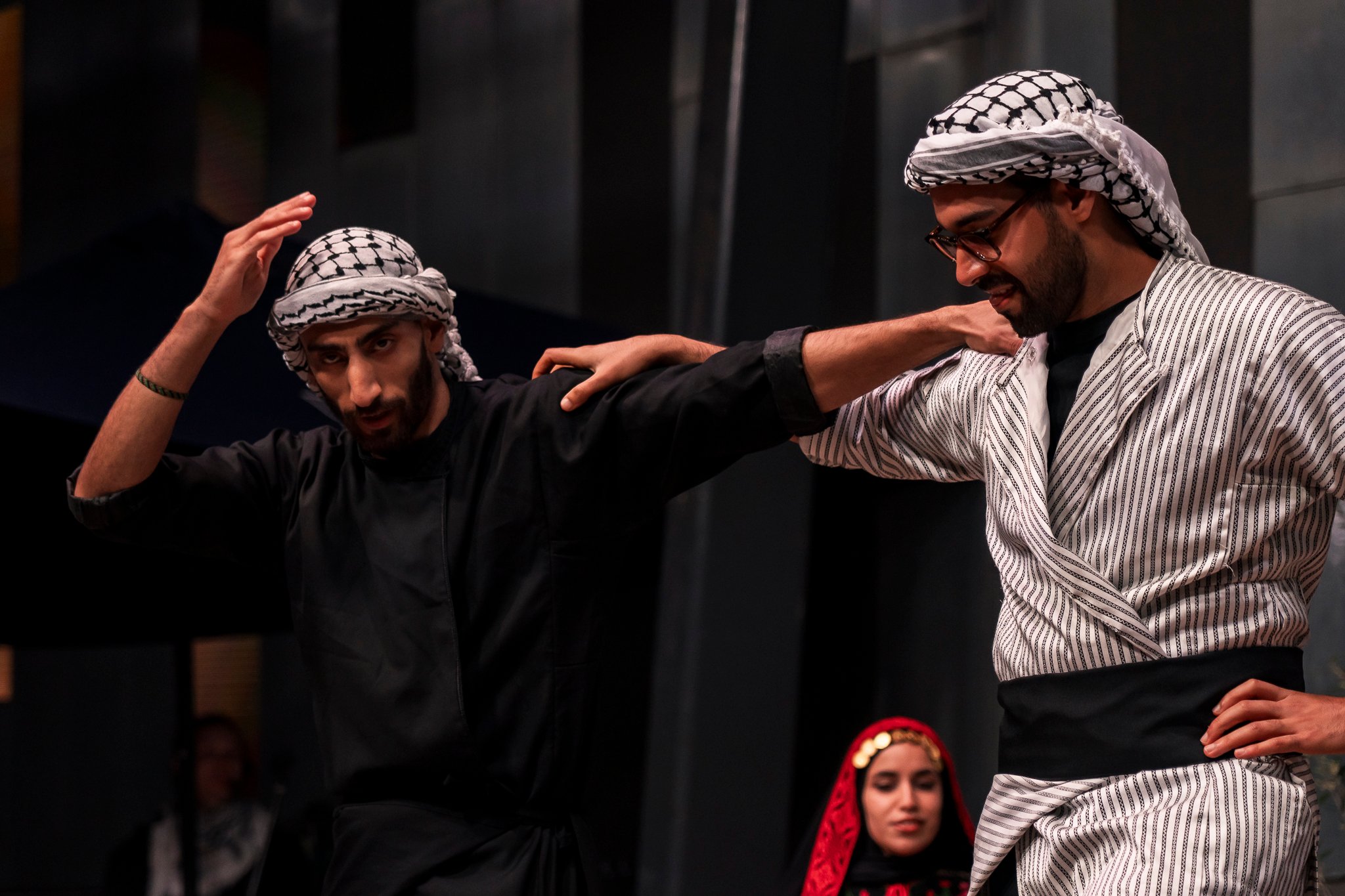 Sydney based theatre troupe Tales of a Homeland performs on stage.