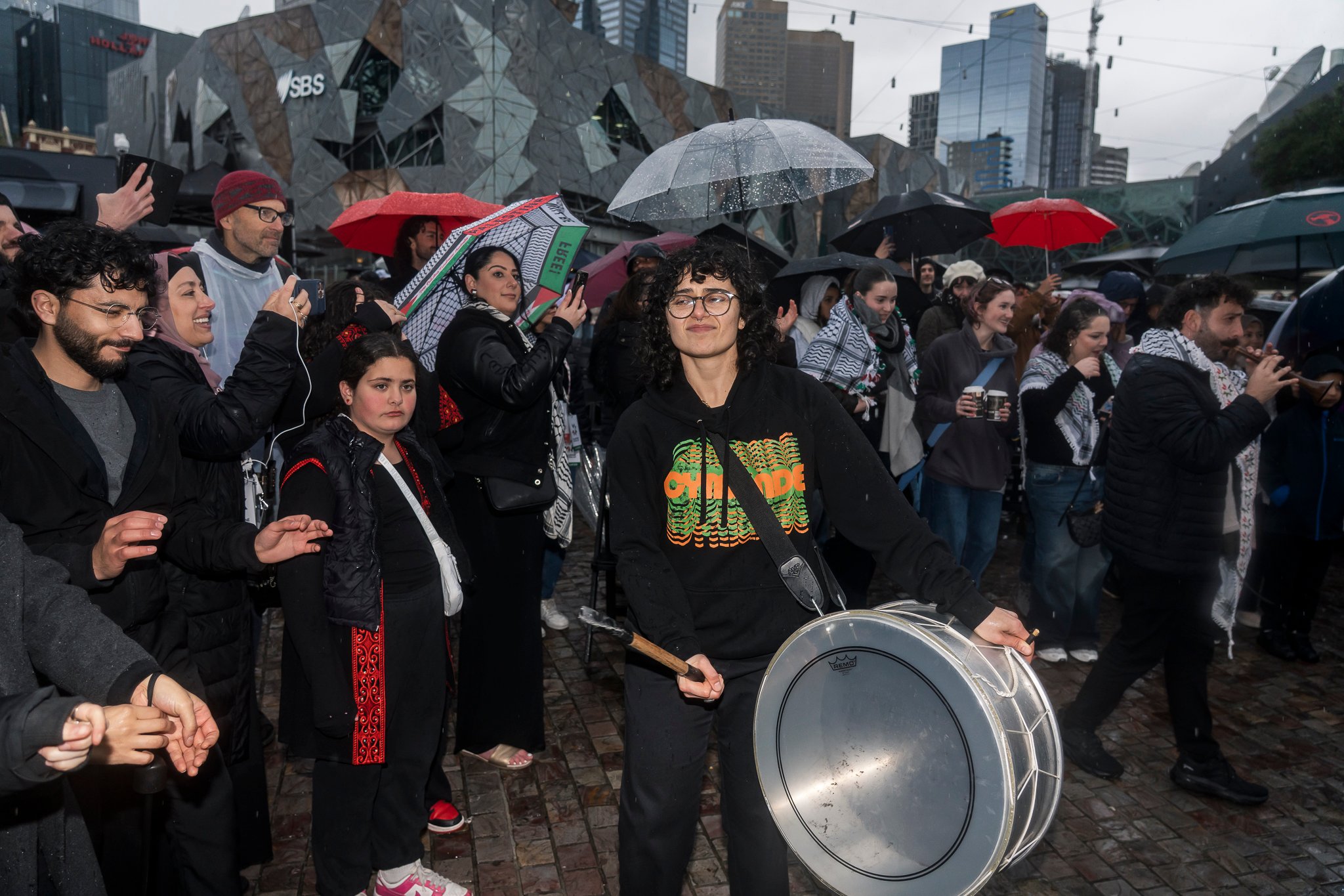 Wedding zaffle, a traditional and festive Arabic wedding procession that escorts the bride and groom into their reception with music, dancing, and vibrant energy.